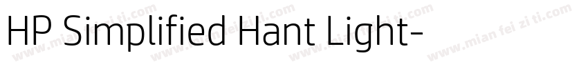 HP Simplified Hant Light字体转换